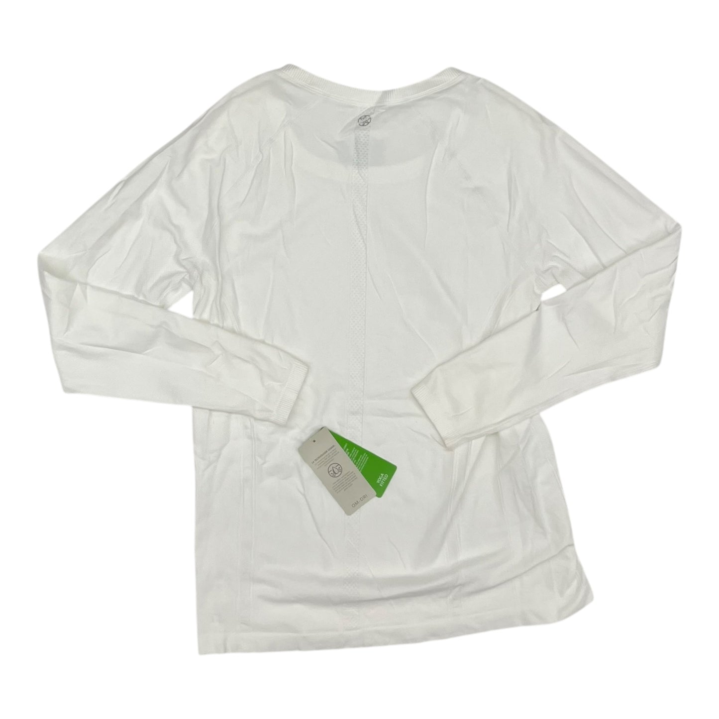 Athletic Top Ls Crewneck By Gaiam In White, Size:Xl