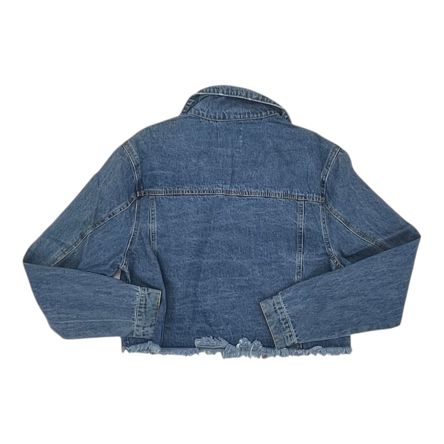 Jacket Denim By Love Tree In Blue Denim, Size:M