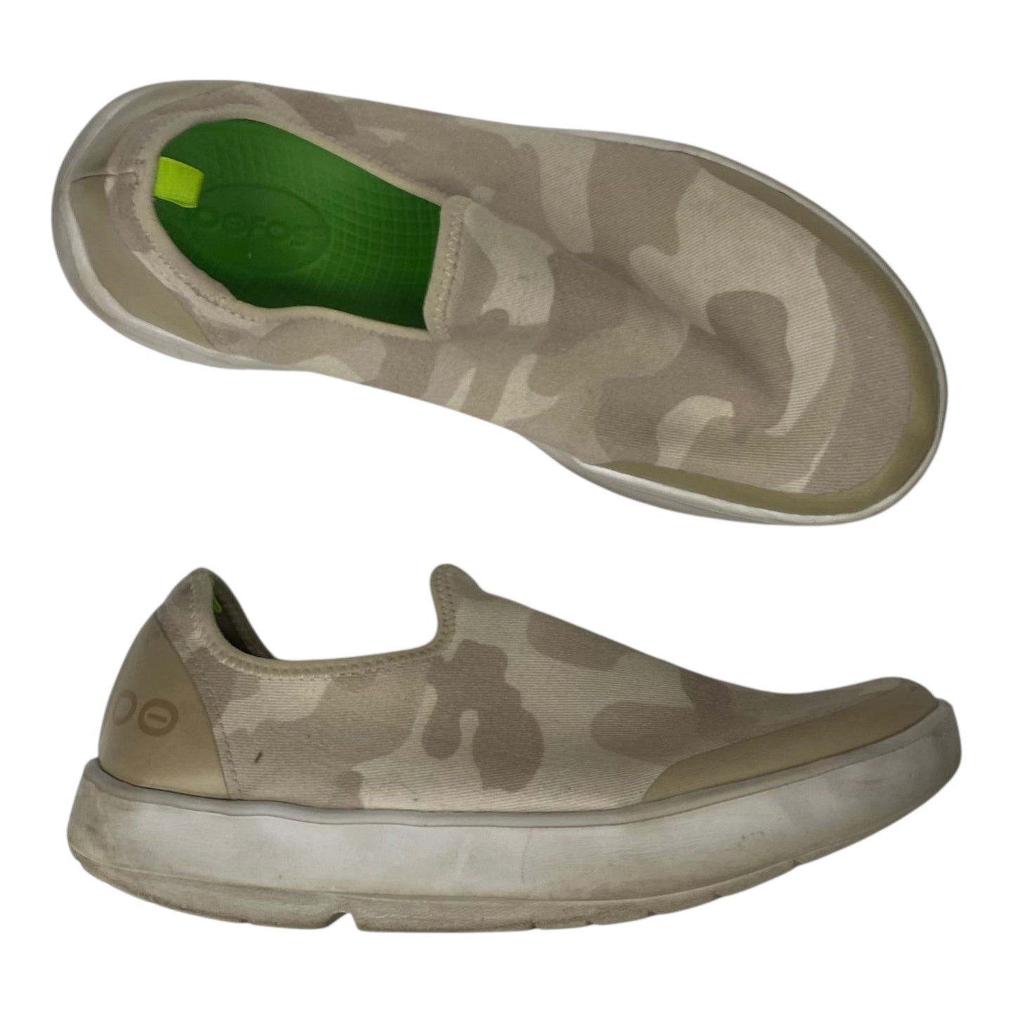 SHOES SNEAKERS by OOFOS in TAN, Size:10