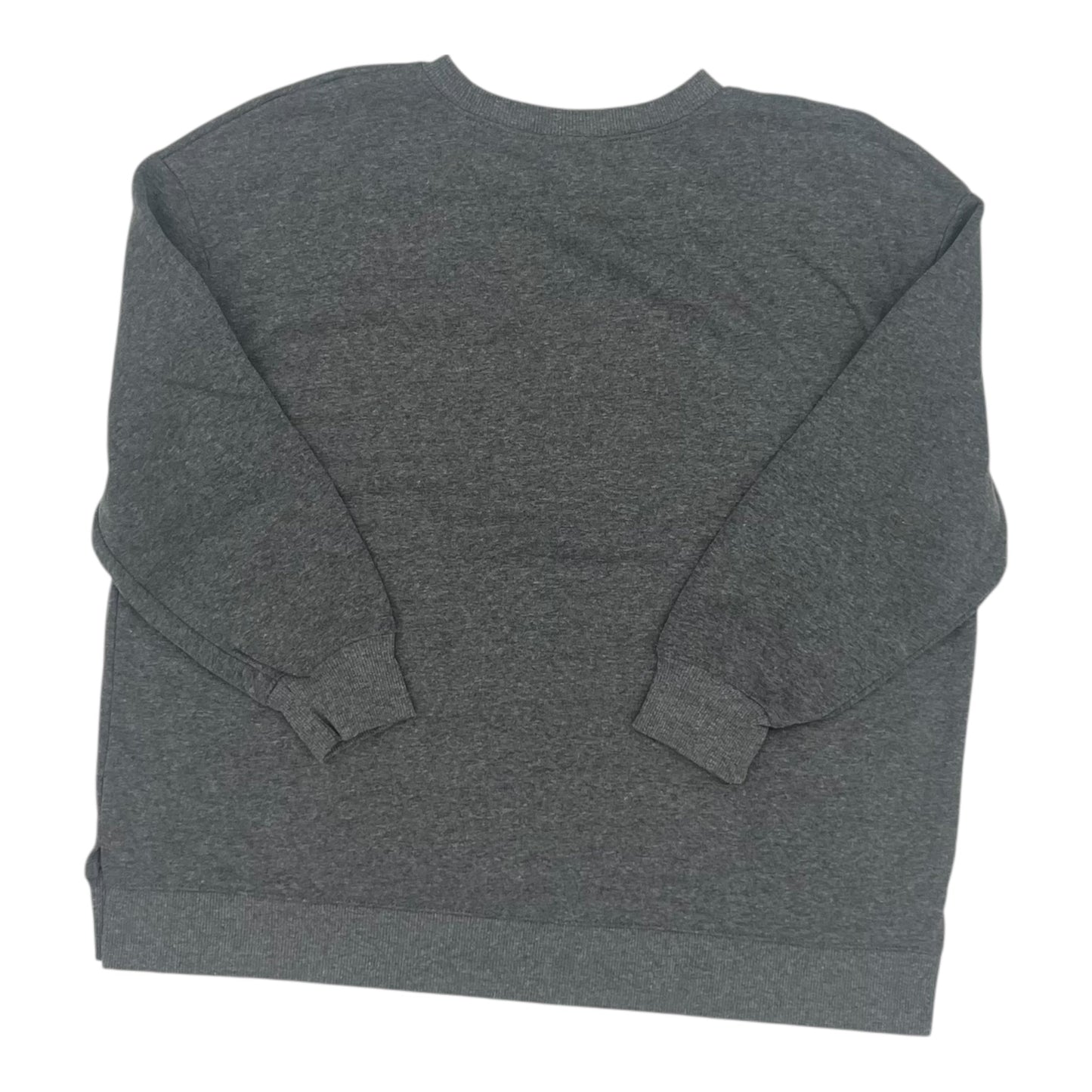 Sweatshirt Crewneck By Terra & Sky In Grey, Size:1X