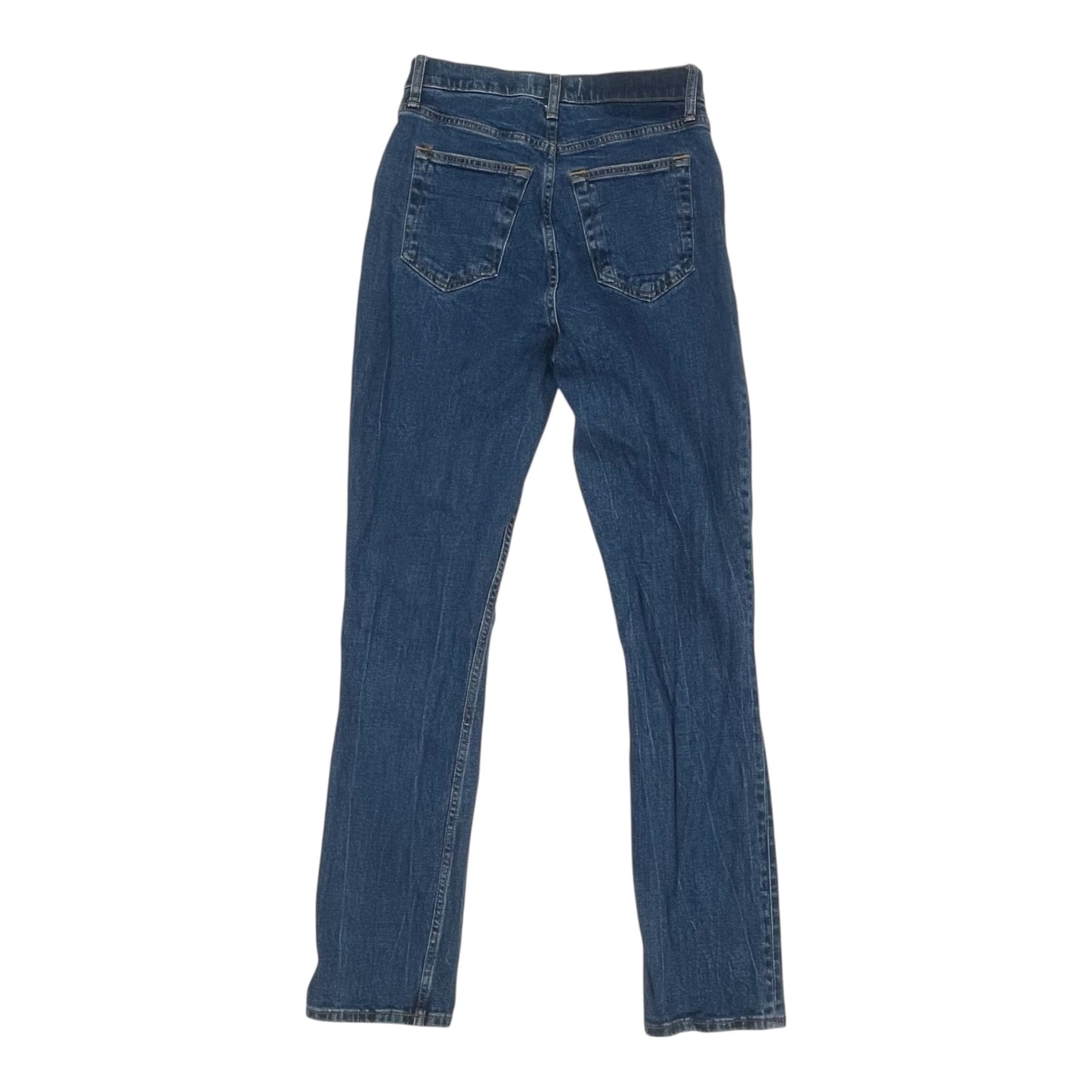 Jeans Straight By Abercrombie And Fitch In Blue Denim, Size:4