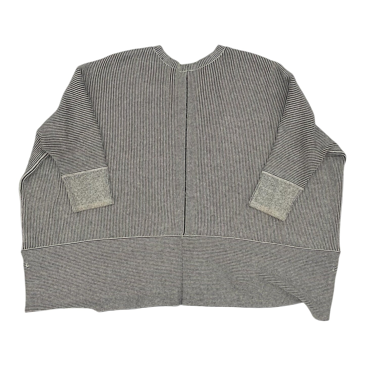 Sweater Cardigan By Cabi In Black & Cream, Size:S