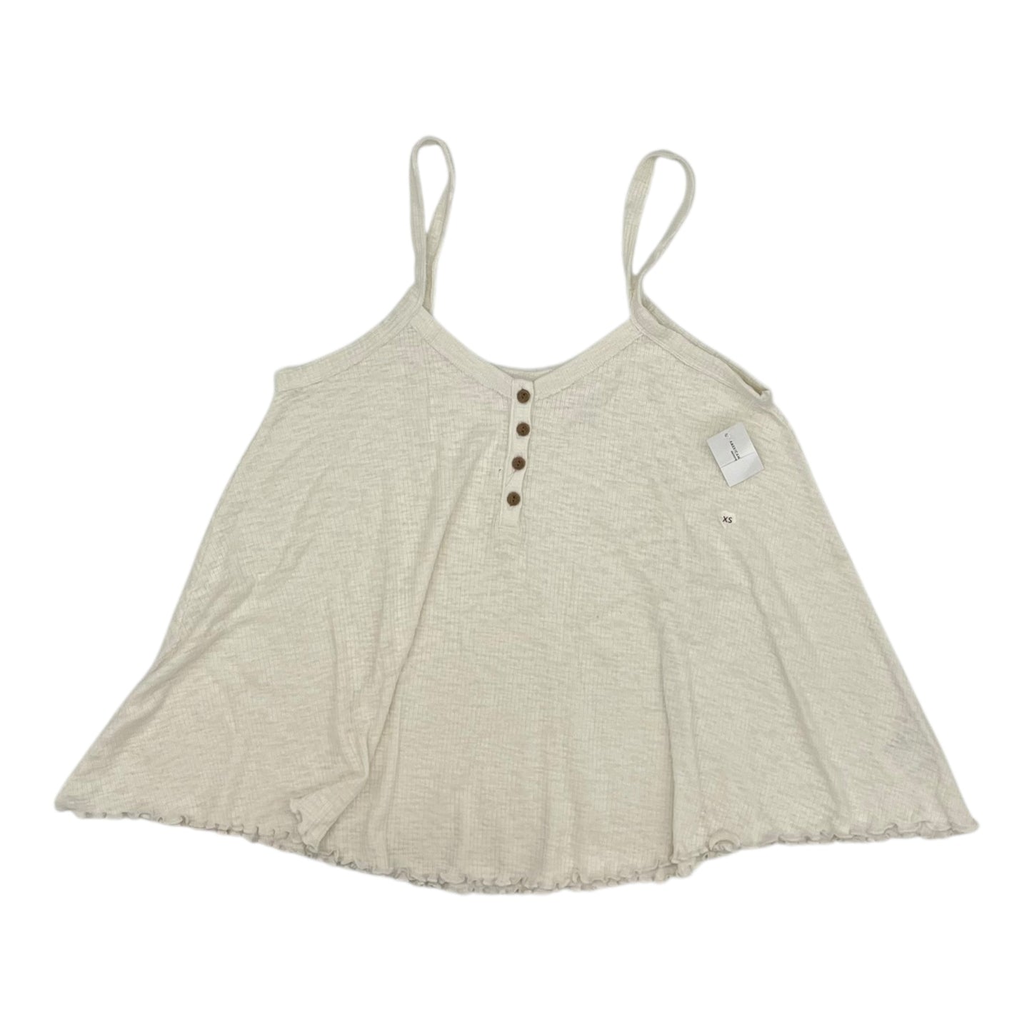 Tank Top By American Eagle In Cream, Size:Xs