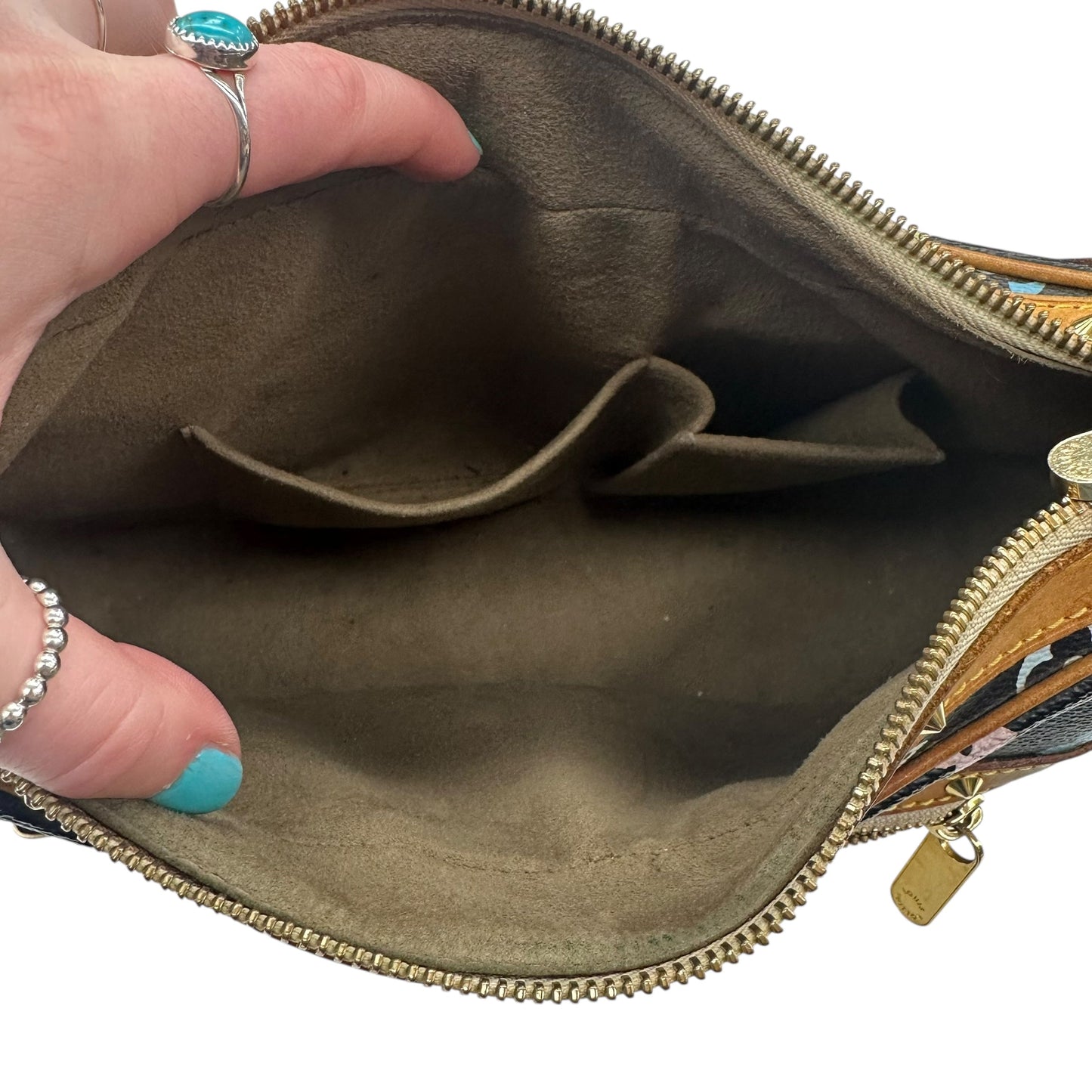 Handbag Luxury Designer By Louis Vuitton In Multi, Size:Medium