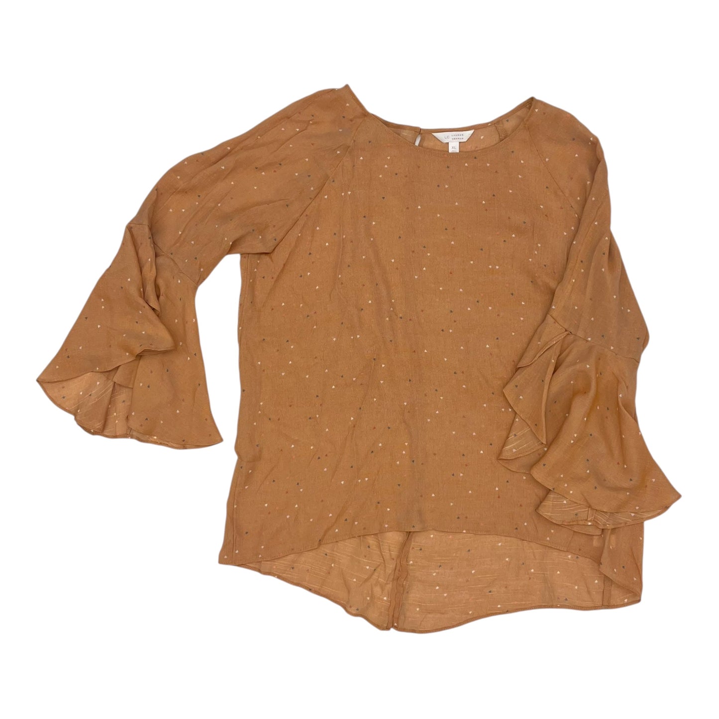 Blouse Ls By Lc Lauren Conrad In Orange, Size:Xl