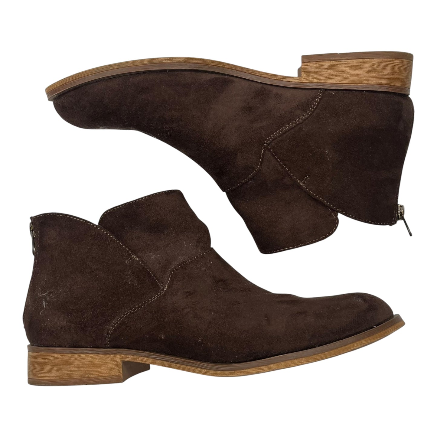 Boots Ankle Heels By Sonoma In Brown, Size:8