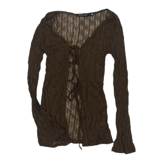 Cardigan By Clothes Mentor In Brown, Size:S