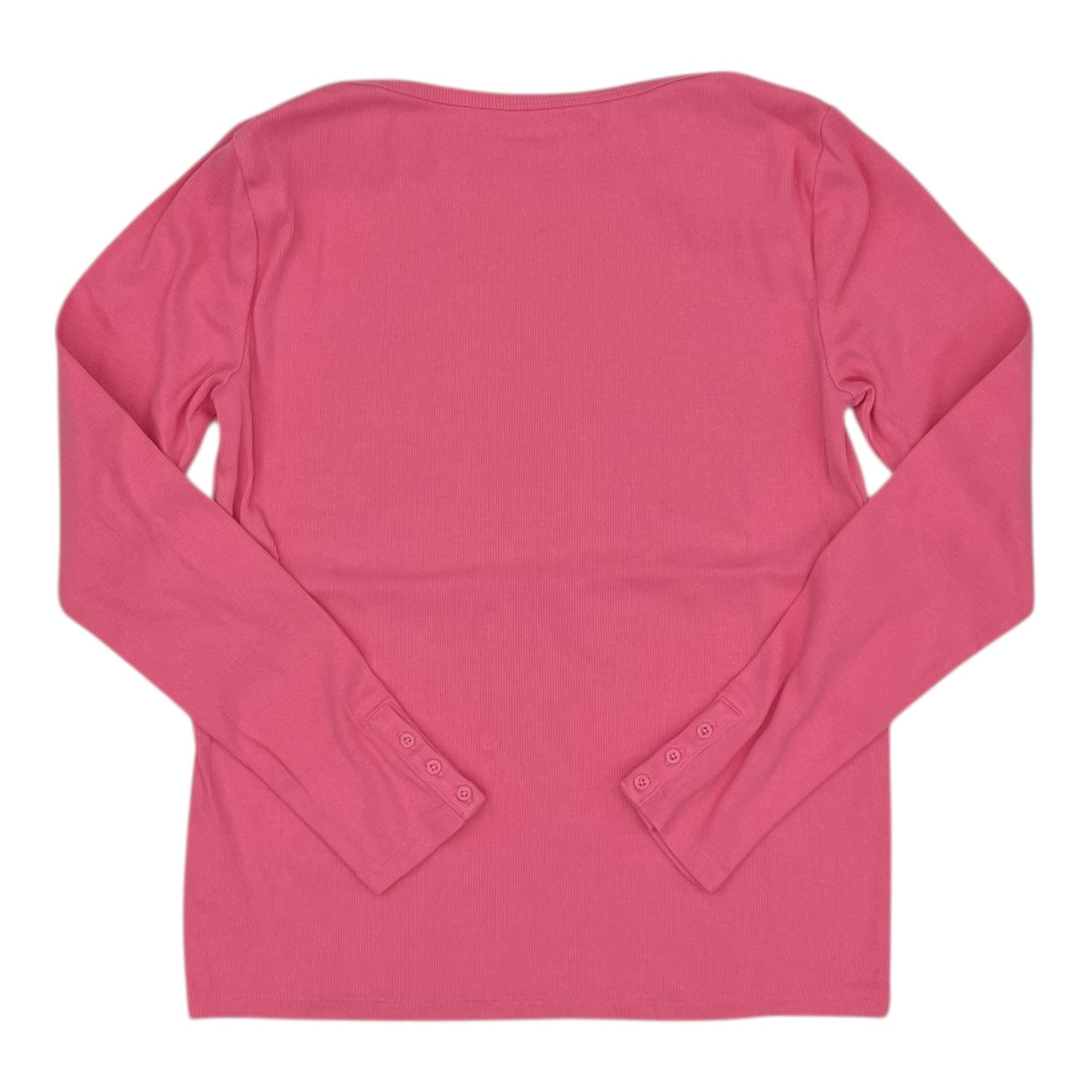 Top Ls Basic By Talbots In Pink, Size:M