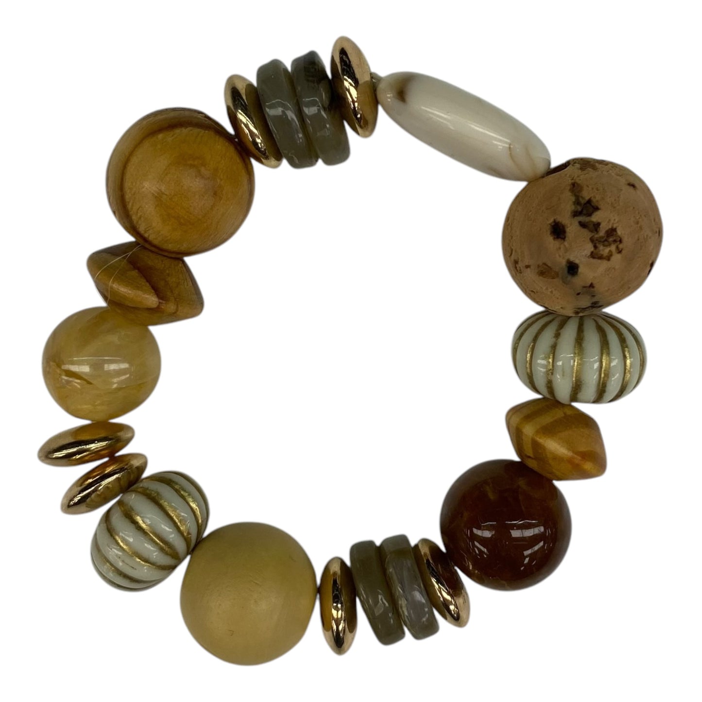 Bracelet Beaded By Cmf In Tan