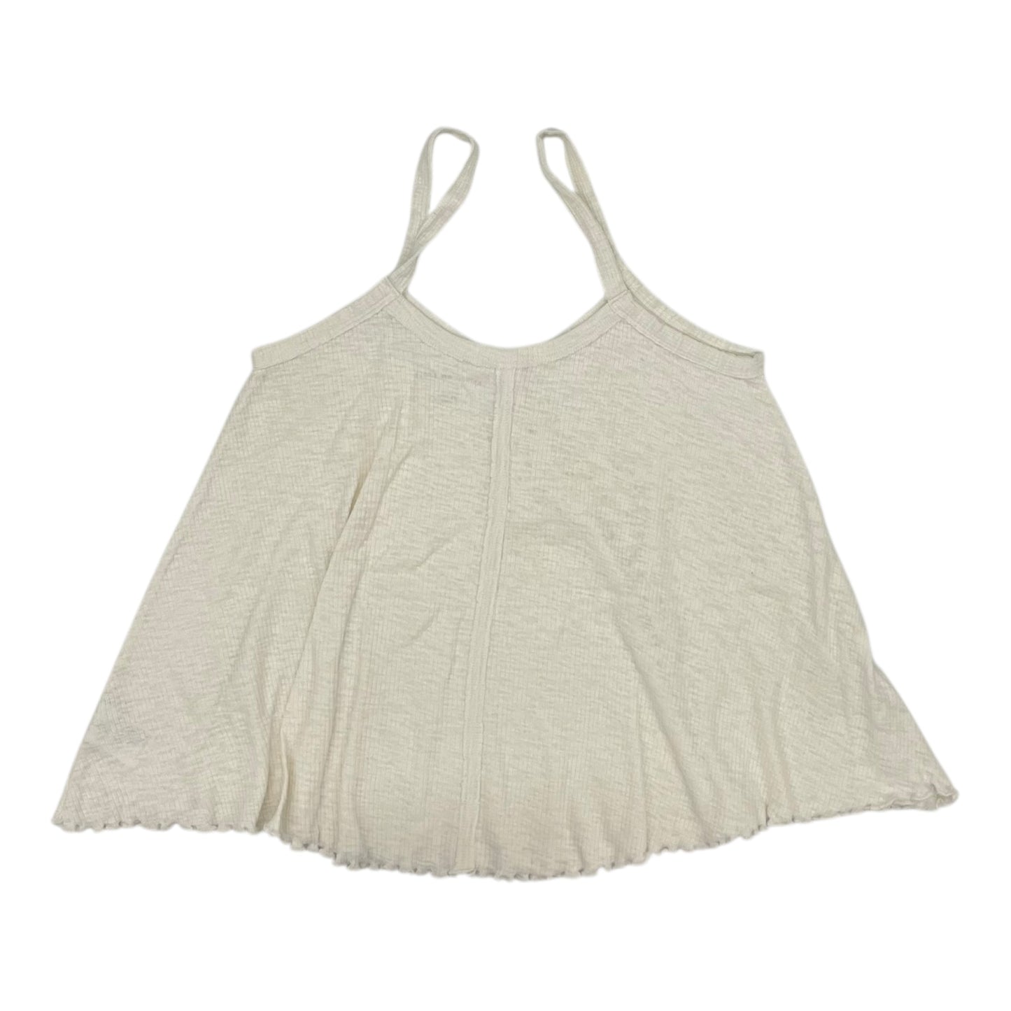 Tank Top By American Eagle In Cream, Size:Xs