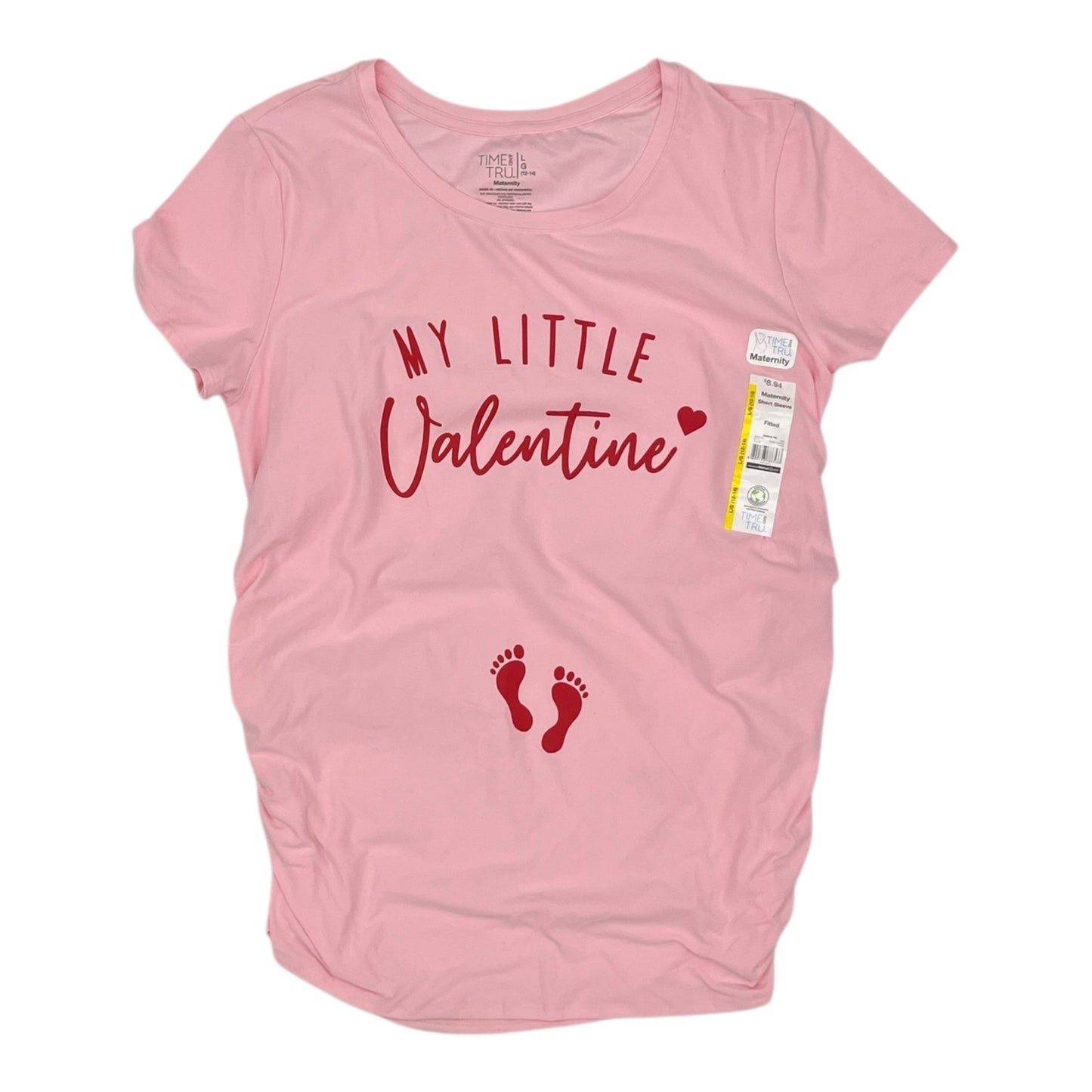 Mat Top Ss By Time And Tru In Pink, Size:L
