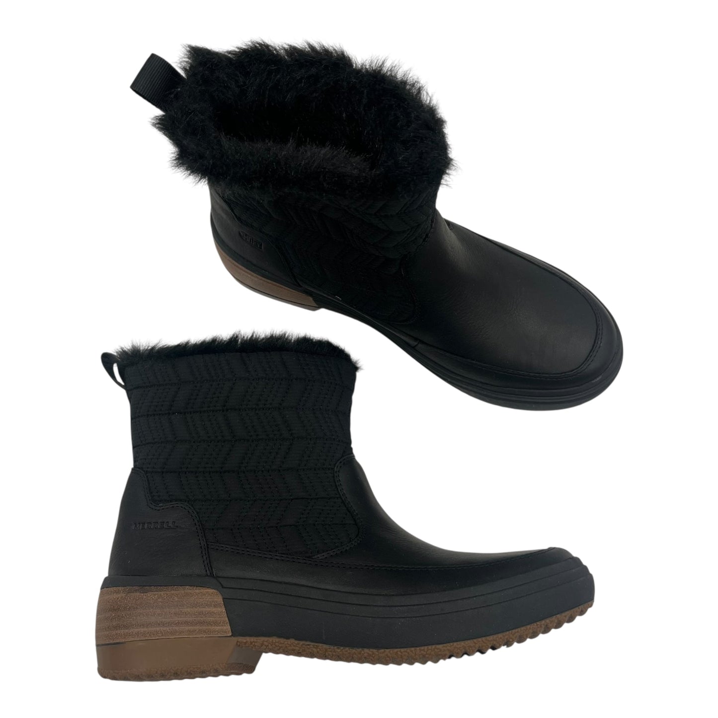 Boots Snow By Merrell In Black, Size:9