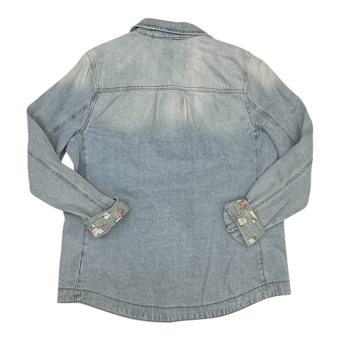 Jacket Denim By Curve Appeal In Blue Denim, Size:S