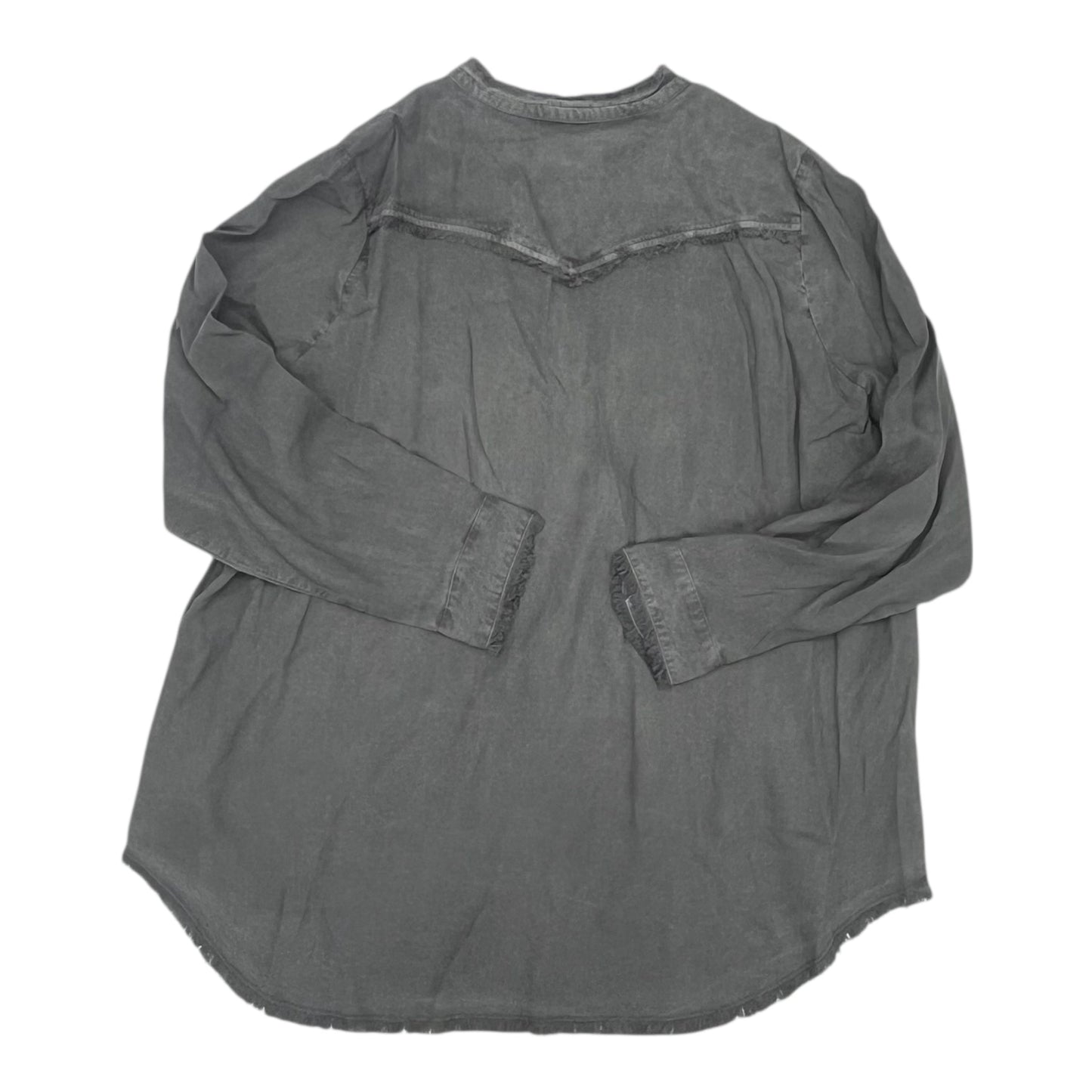 Top Ls By Clothes Mentor In Grey, Size:Xl