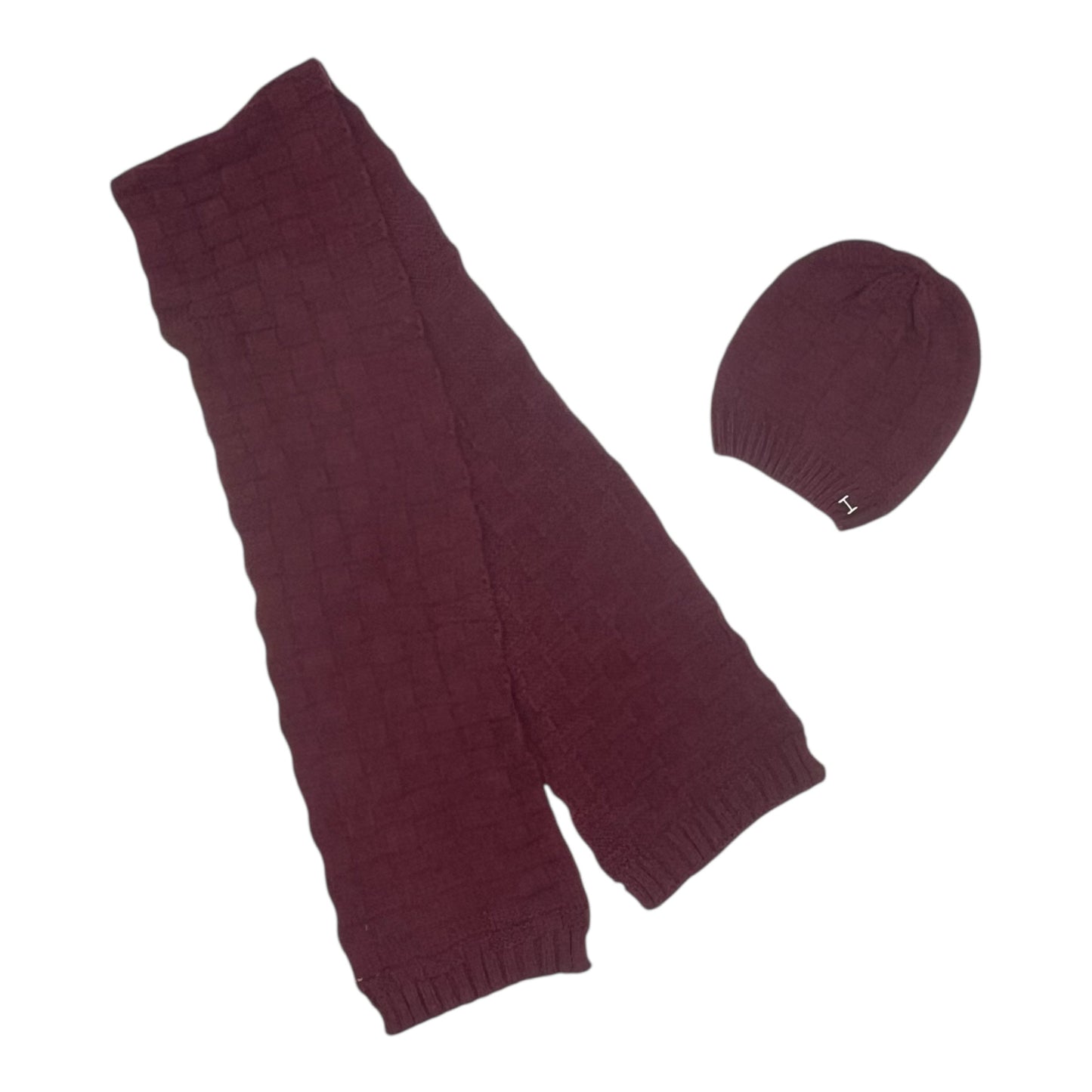 Scarf Designer By Halston In Maroon