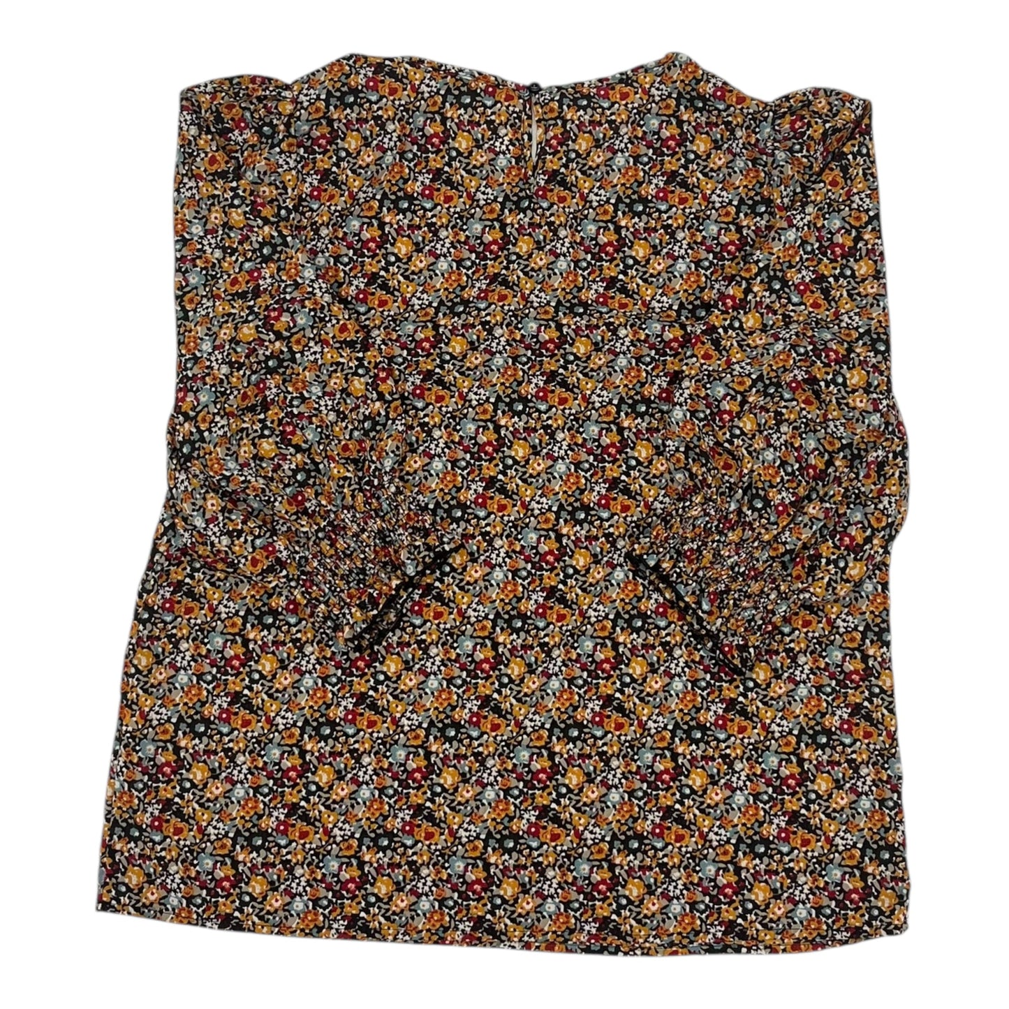 Blouse 3/4 Sleeve By Shein In Floral Print, Size:Xl