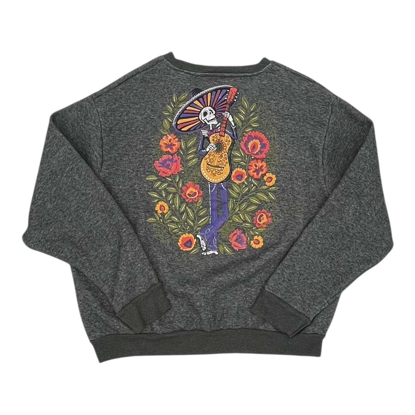 Sweatshirt Crewneck By Clothes Mentor In Grey, Size:Xxl