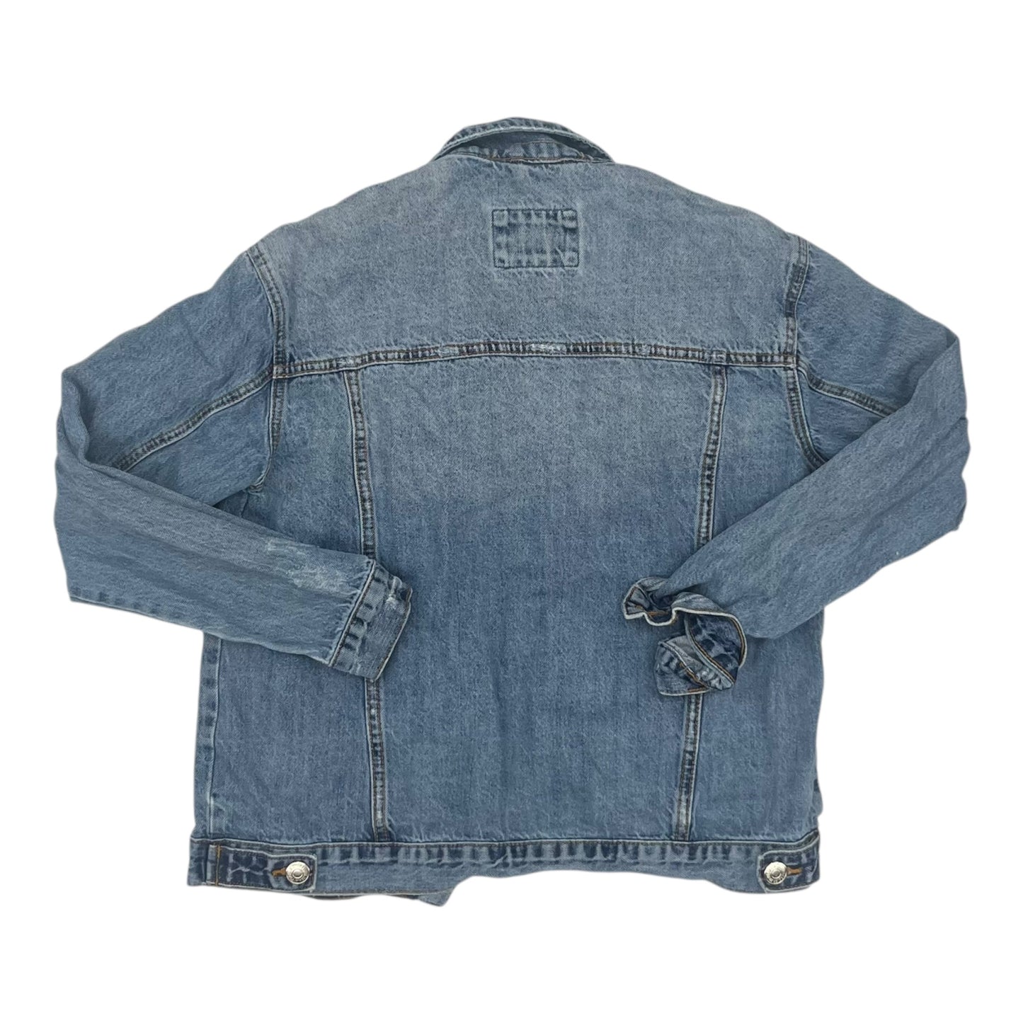 Jacket Denim By Forever 21 In Blue Denim, Size:S