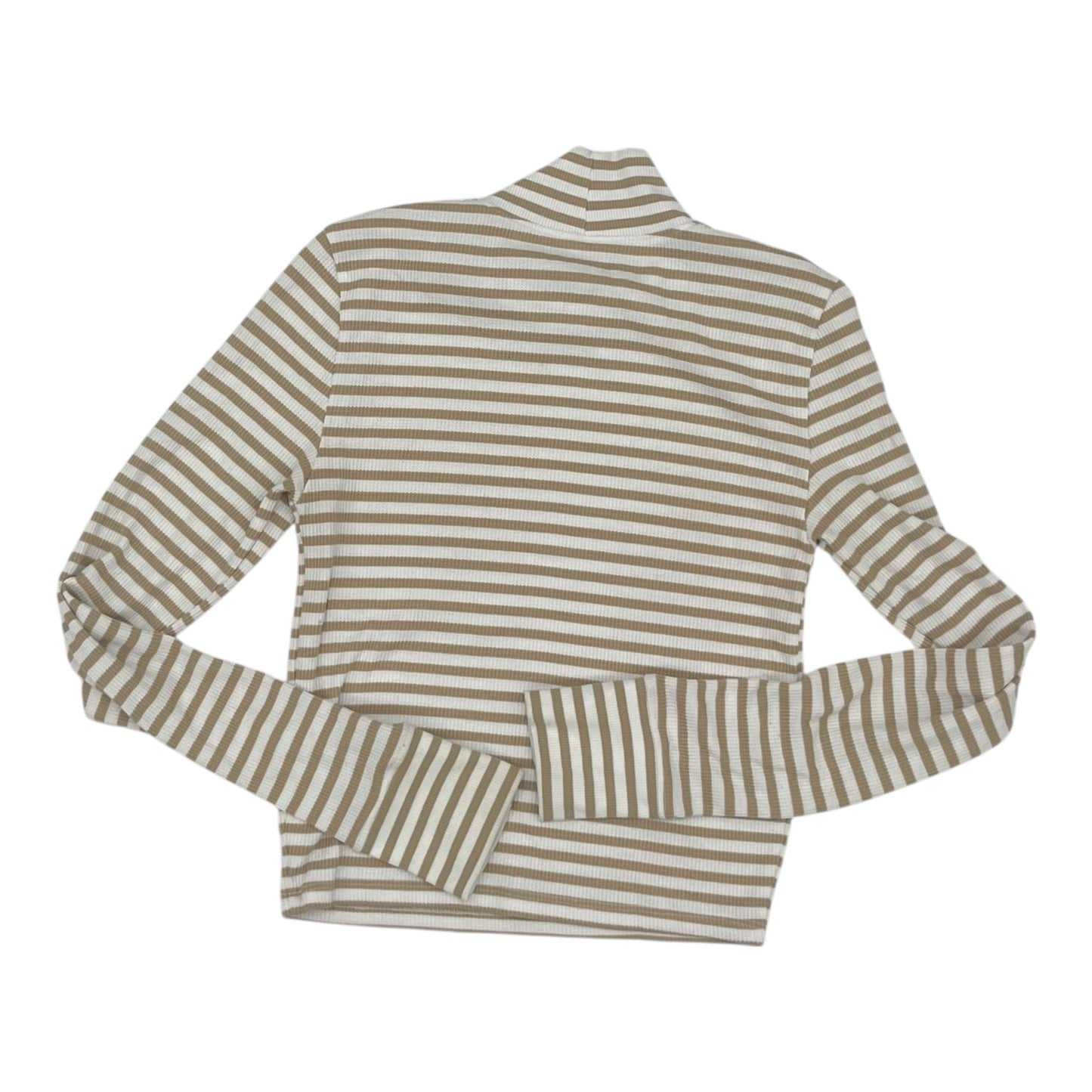 Top Ls By American Eagle In Tan & White, Size:M