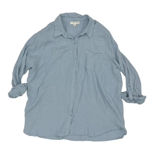 Top Ls By Anne Klein In Blue, Size:Xxl