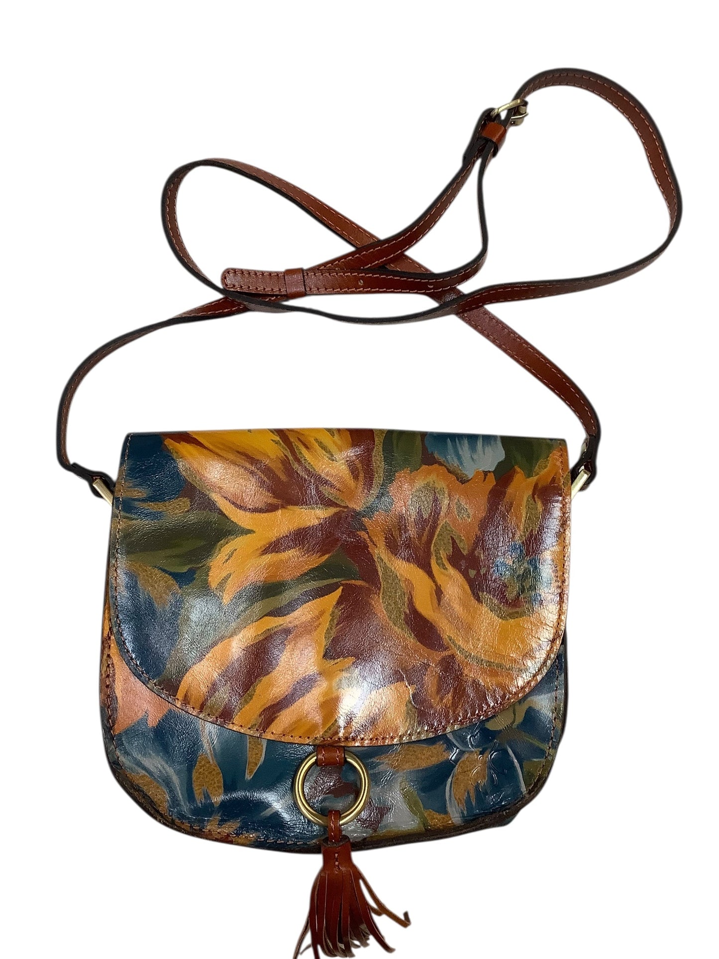 Crossbody Designer By Patricia Nash In Brown, Size:Small