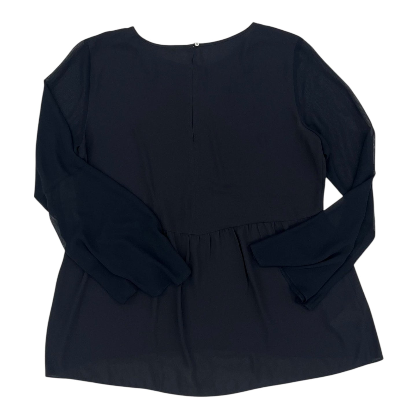 Blouse Ls By Loft In Blue, Size:M