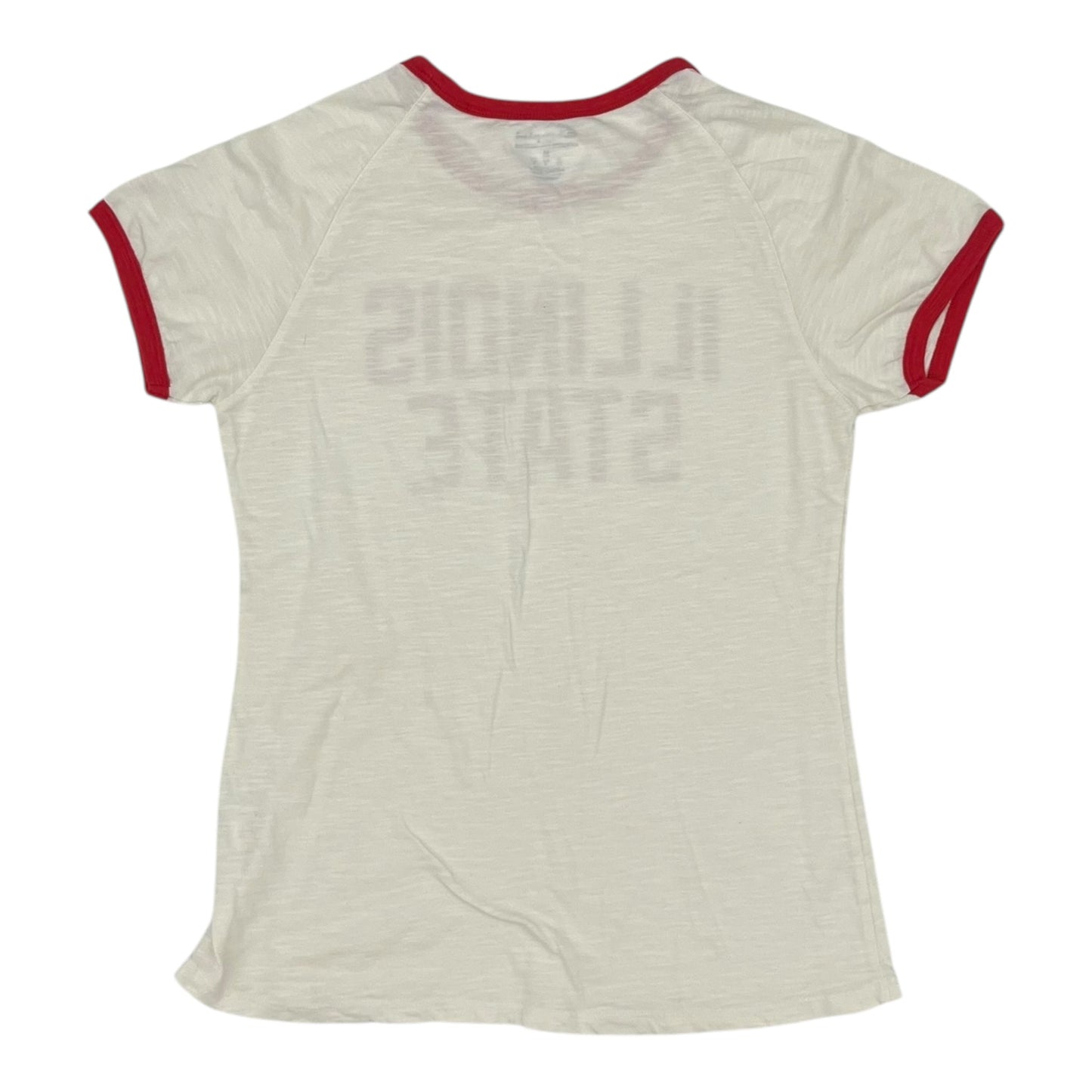 Athletic Top Ss By Champion In Cream & Red, Size:M