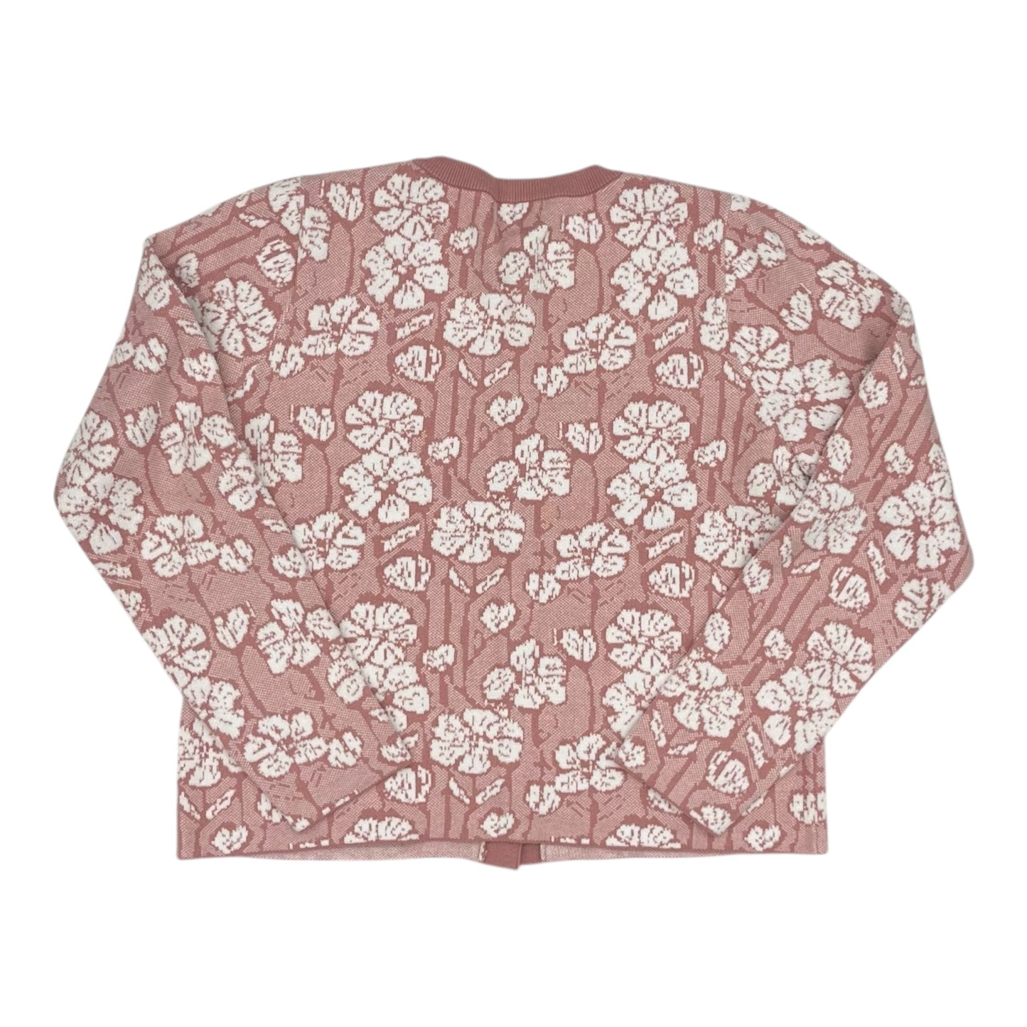 Sweater Cardigan By Cynthia Rowley In Pink, Size:L