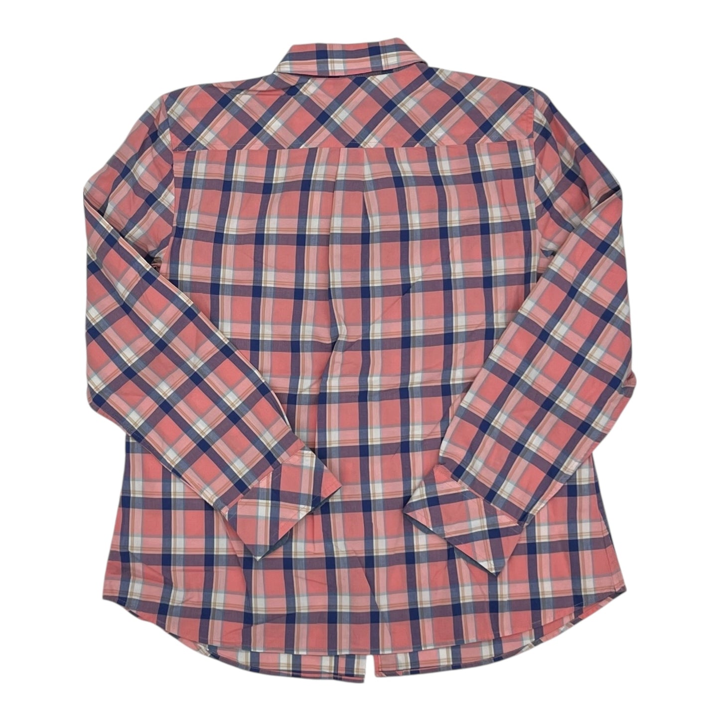 Blouse Ls By Talbots In Blue & Pink, Size:Sp