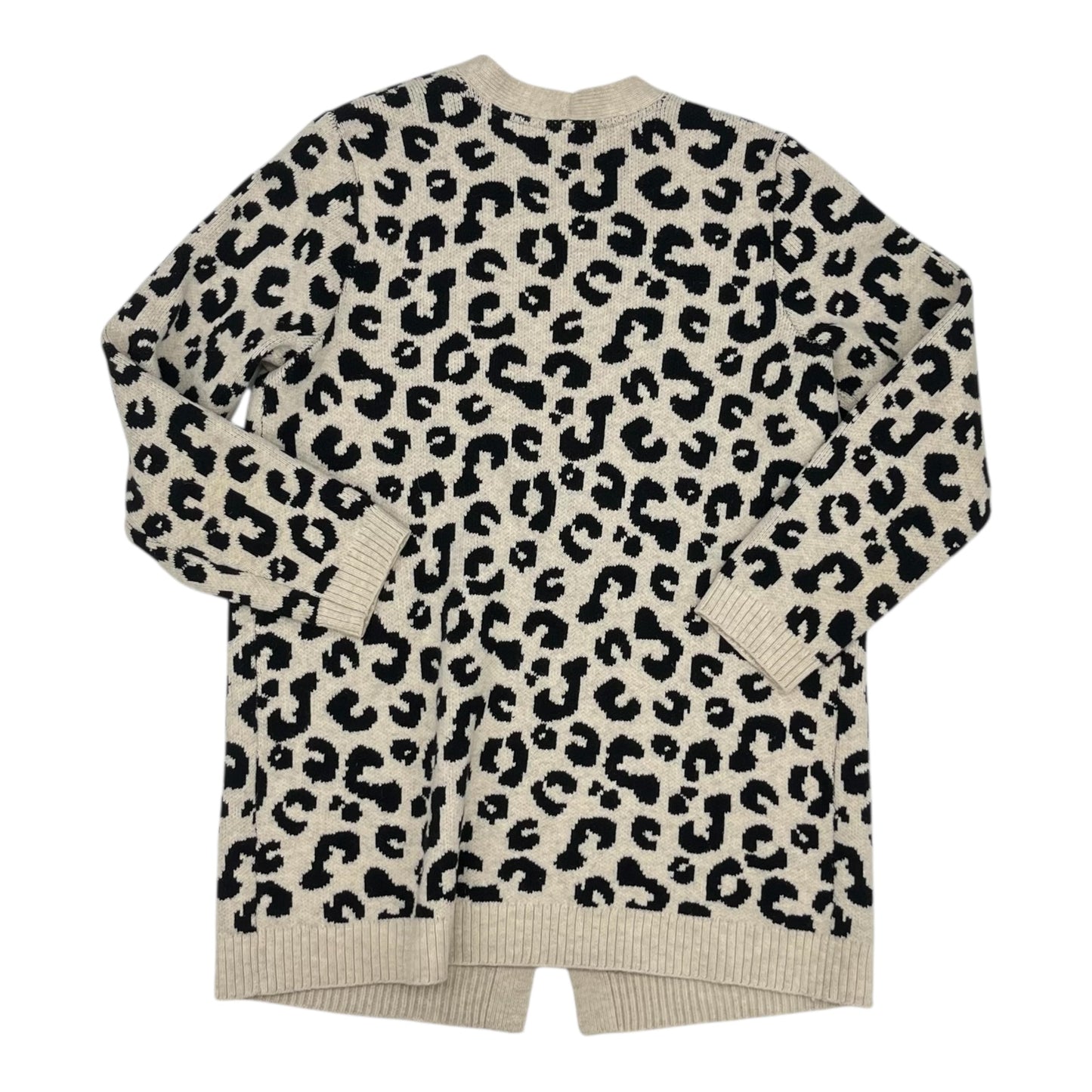 Sweater Cardigan By J. Jill In Animal Print, Size:M