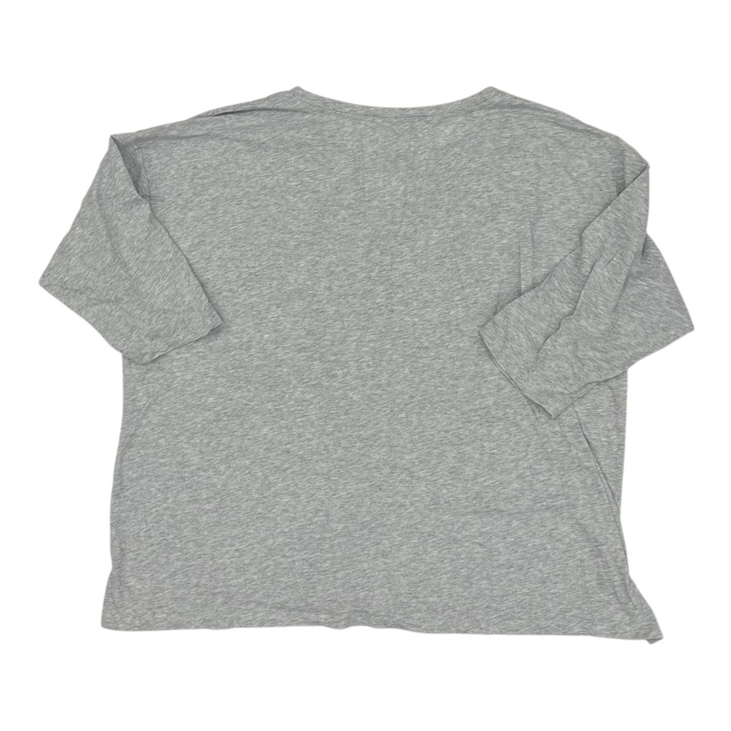 Top 3/4 Sleeve By Sonoma In Grey, Size:3X