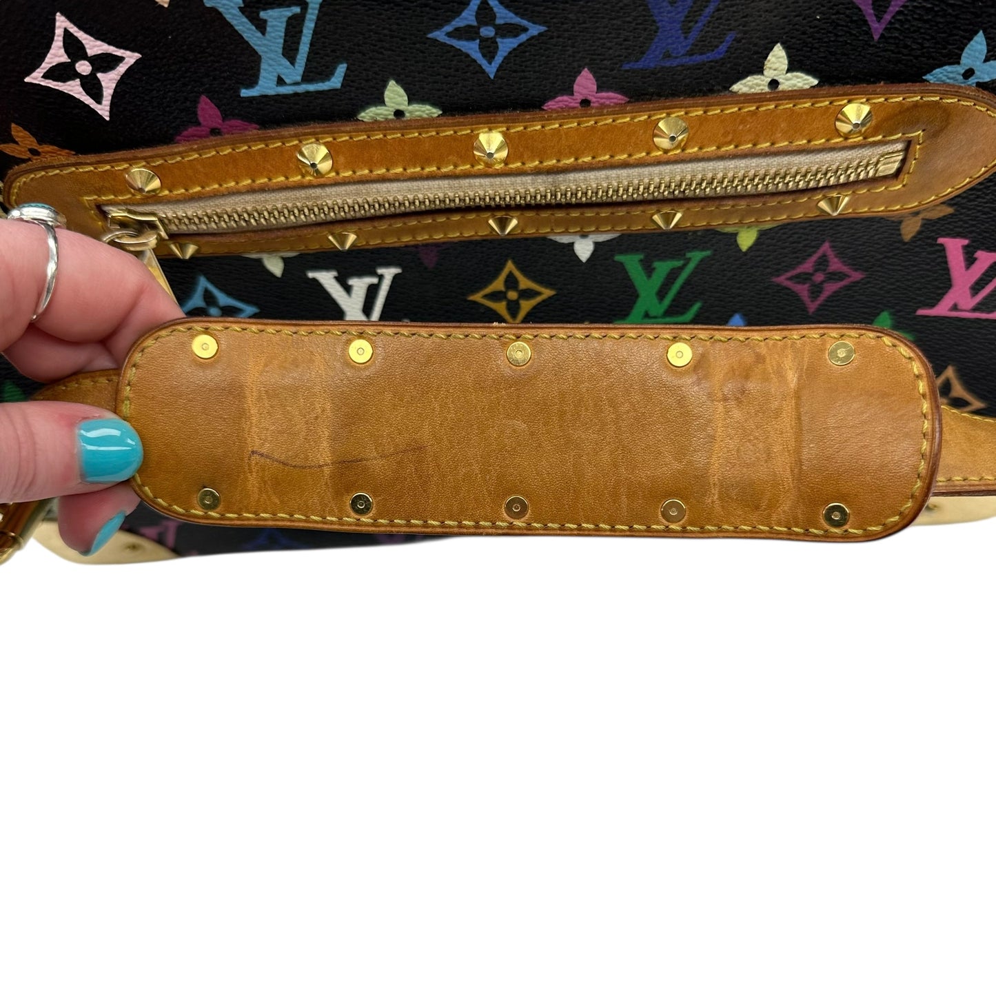 Handbag Luxury Designer By Louis Vuitton In Multi, Size:Medium