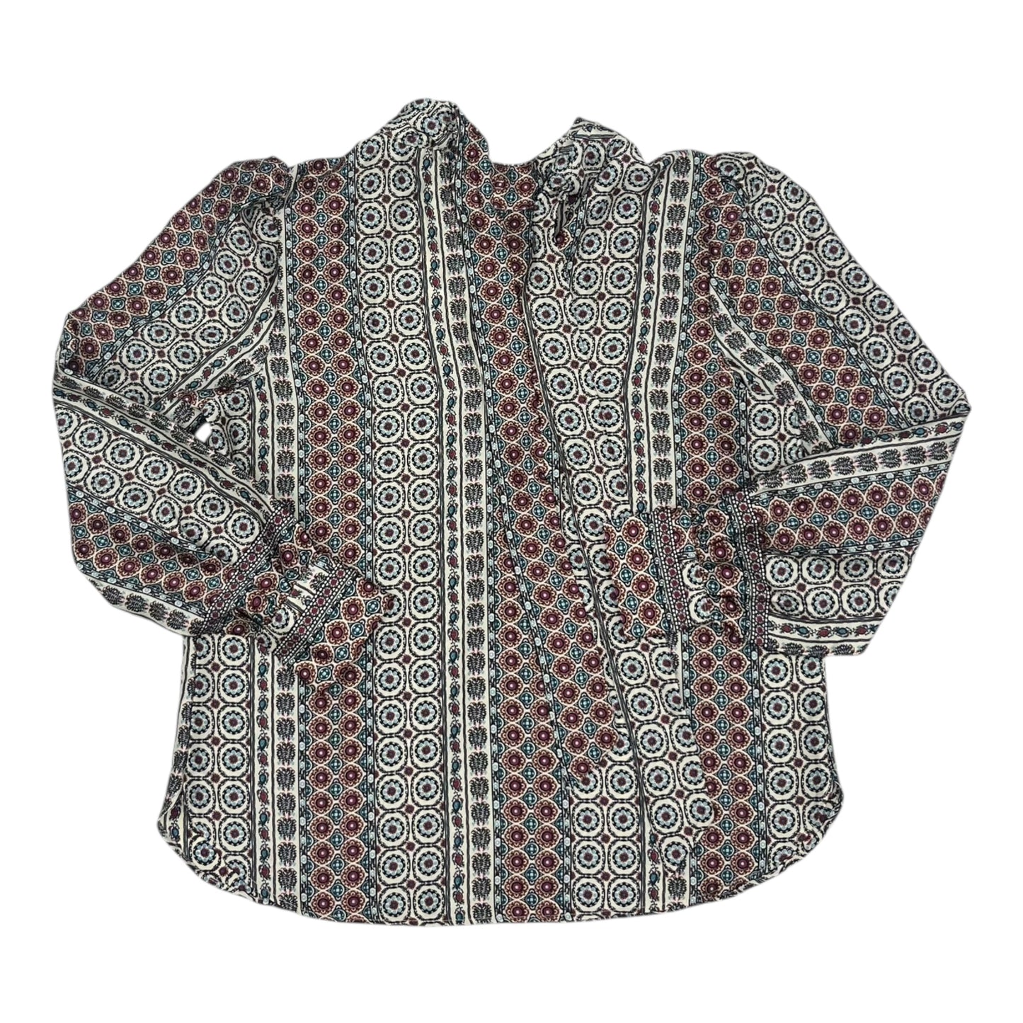 BLOUSE LS by LOFT in MULTI, Size:S