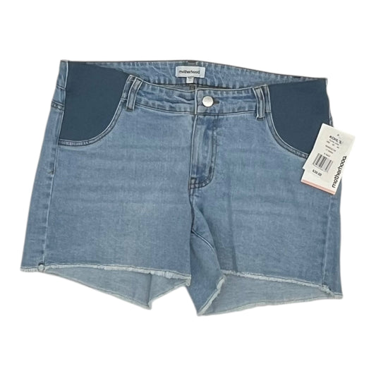 MATERNITY SHORTS by MOTHERHOOD in BLUE DENIM, Size:S
