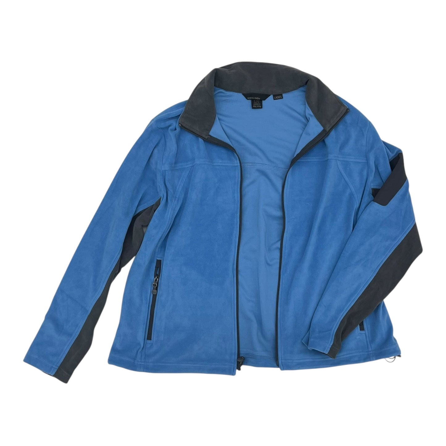Jacket Fleece By Clothes Mentor In Blue, Size:2X