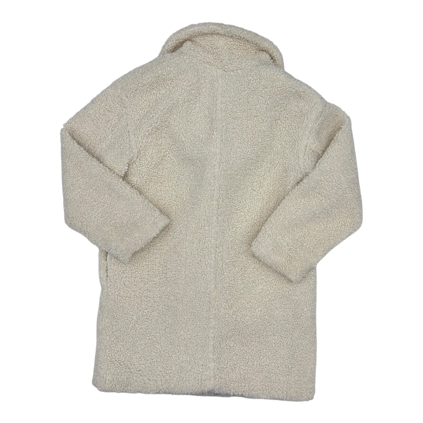 Coat Faux Fur & Sherpa By A New Day In Cream, Size:M