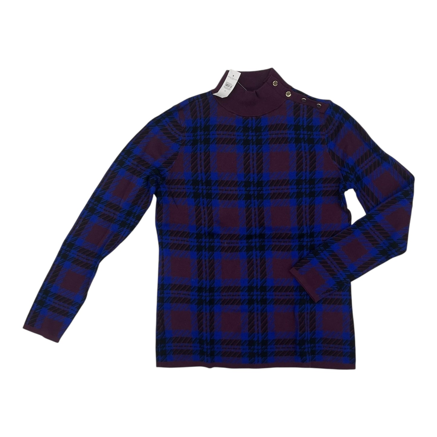 Sweater By Ann Taylor In Blue & Purple, Size:M