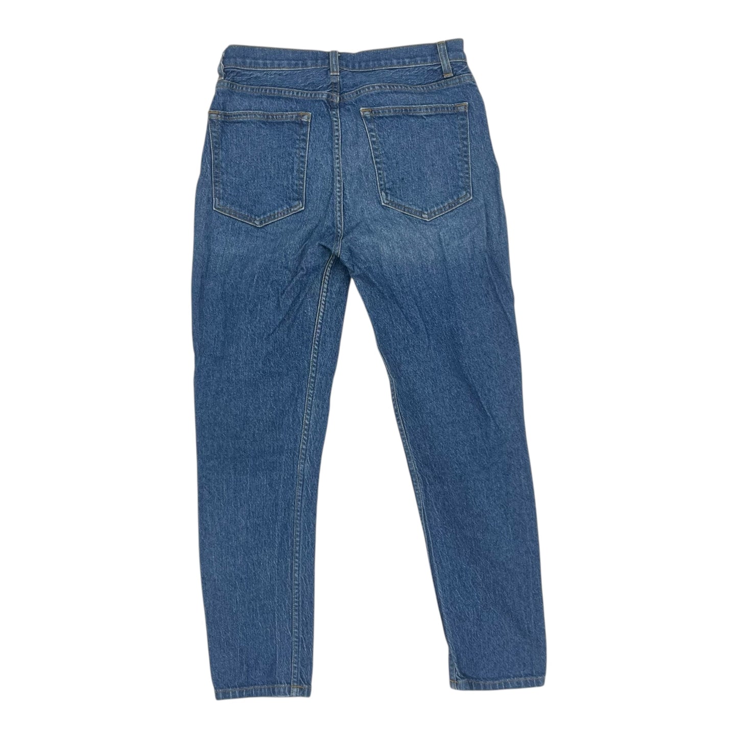 Jeans Straight By Reformation In Blue Denim, Size:8