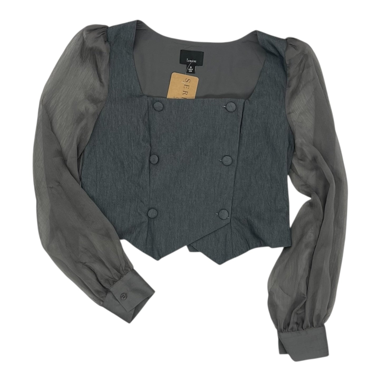 Top Ls By Lumiere In Grey, Size:M