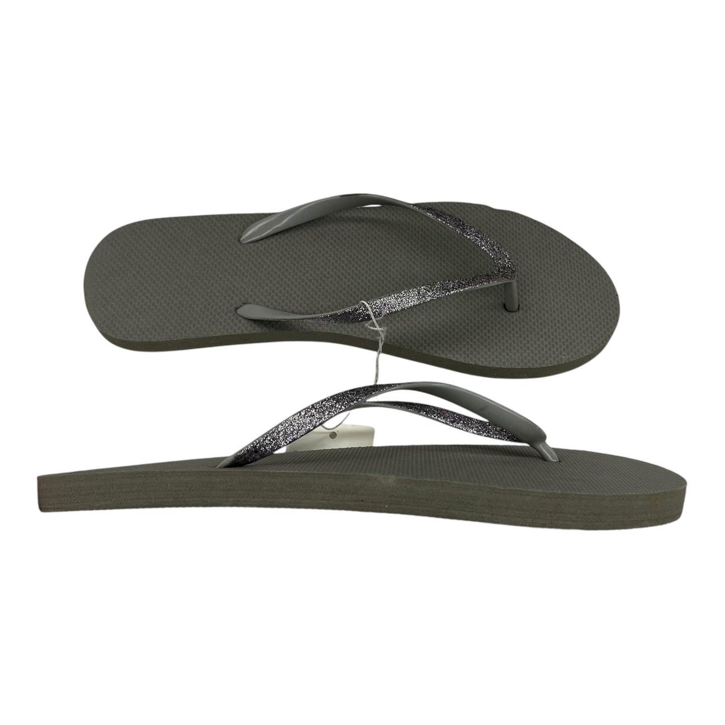 Sandals Flip Flops By Shade & Shore In Grey, Size:10