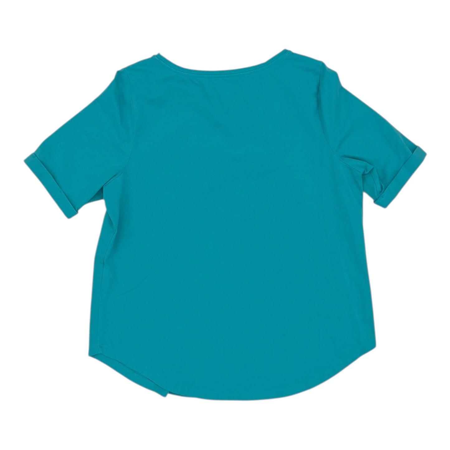 Top Ss Basic By Chicos In Blue, Size:L