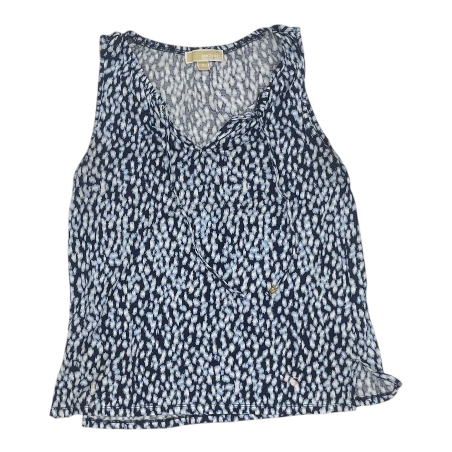 Top Sleeveless Designer By Michael Kors In Blue, Size:M