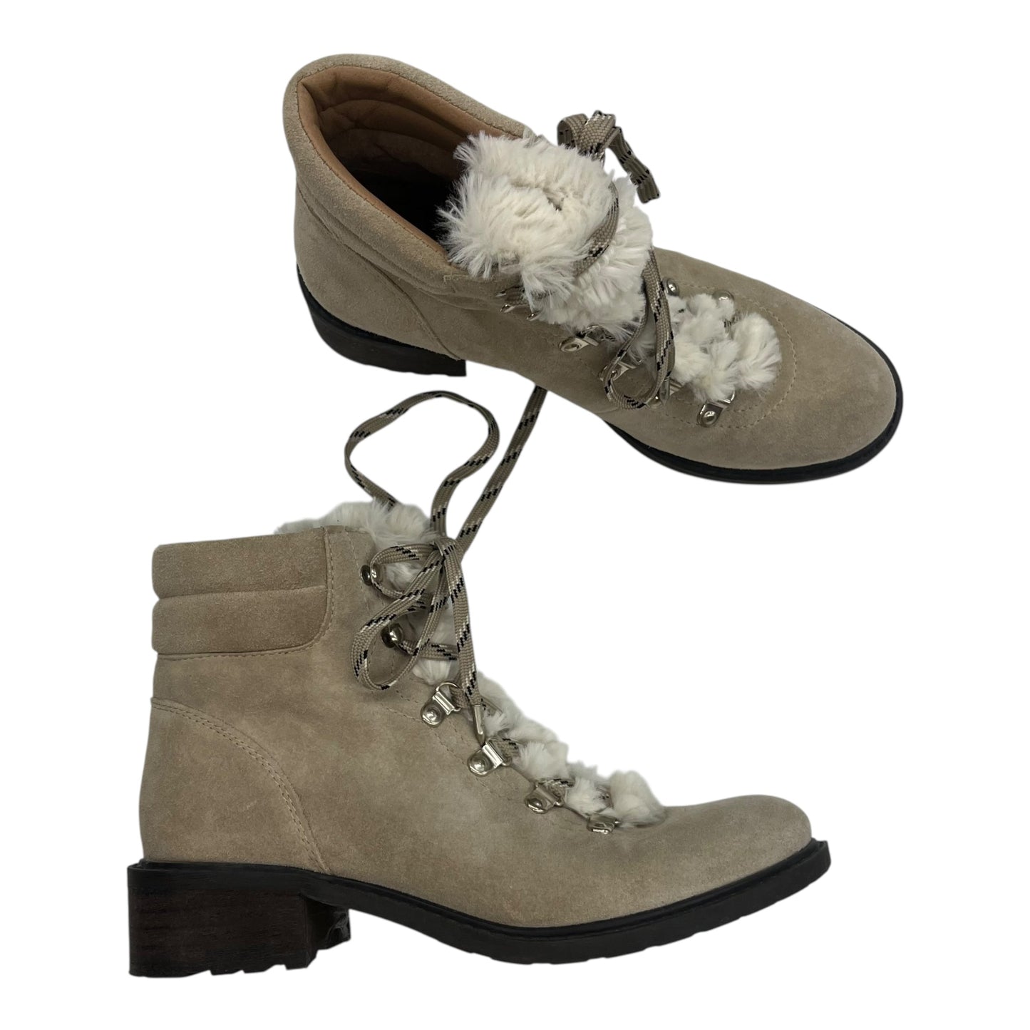 Boots Ankle Flats By Sam Edelman In Tan, Size:8