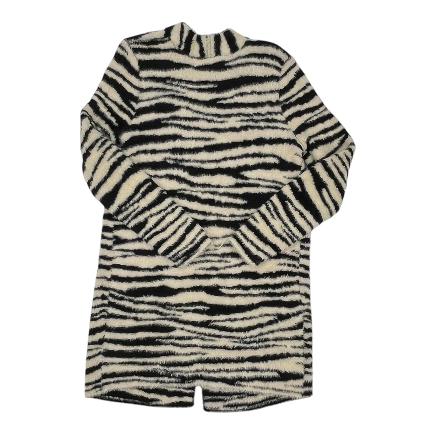 Sweater Cardigan By Loft In Black & Cream, Size:Xs