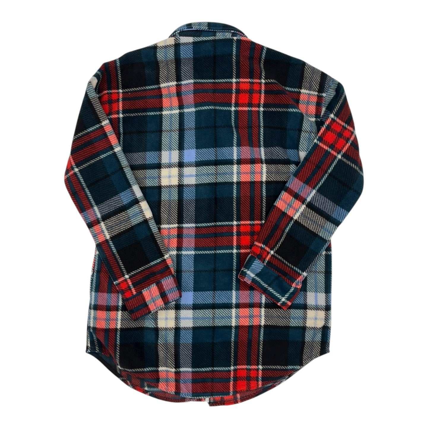 Jacket Shirt By Maurices In Blue & Red, Size:Xs