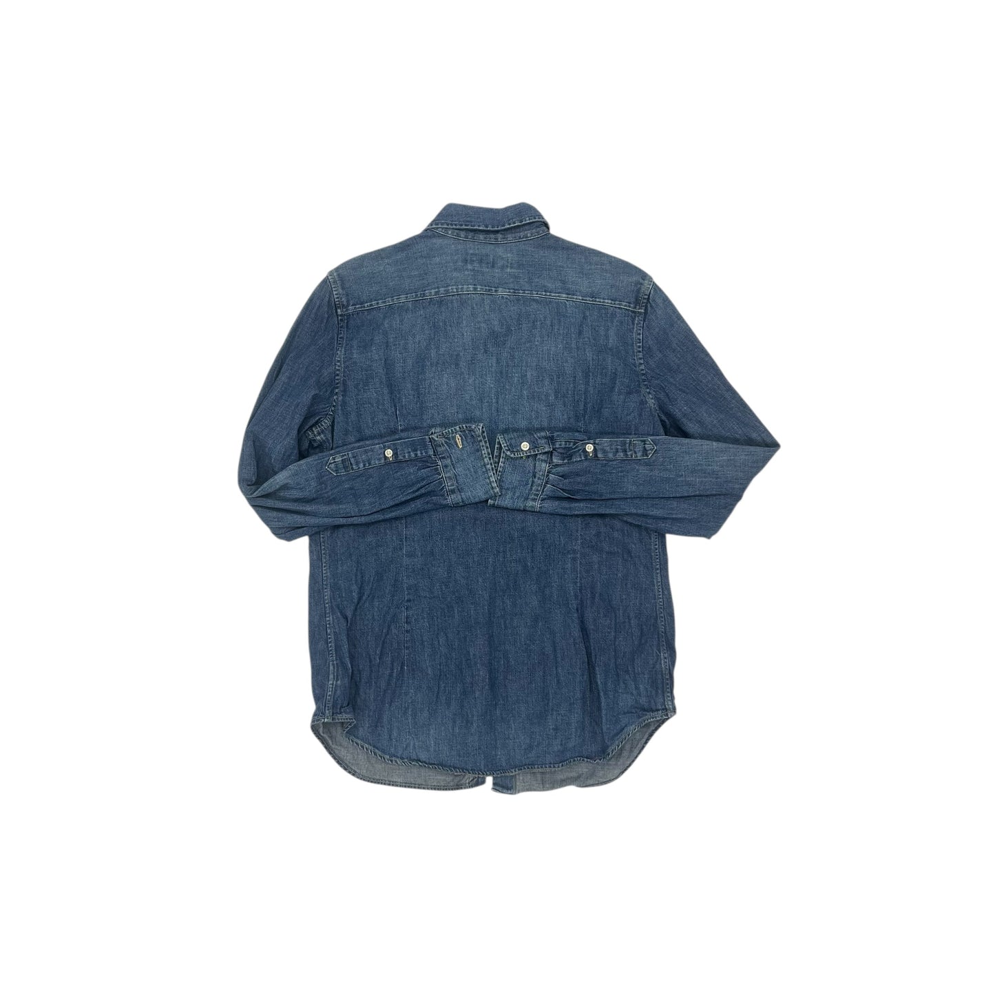 Top Ls By Ralph Lauren In Blue Denim, Size:L