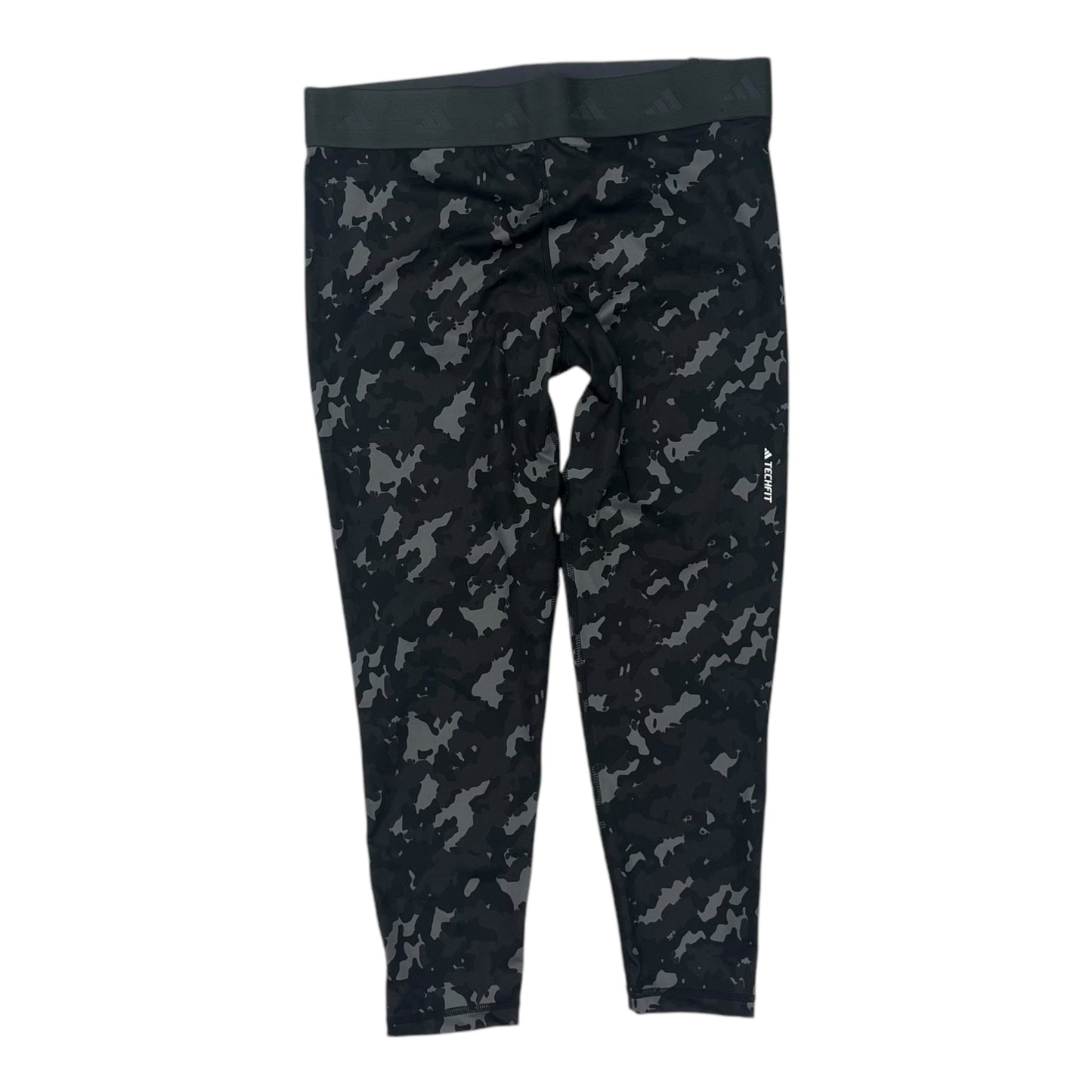Athletic Capris By Adidas In Black & Grey, Size:Xl