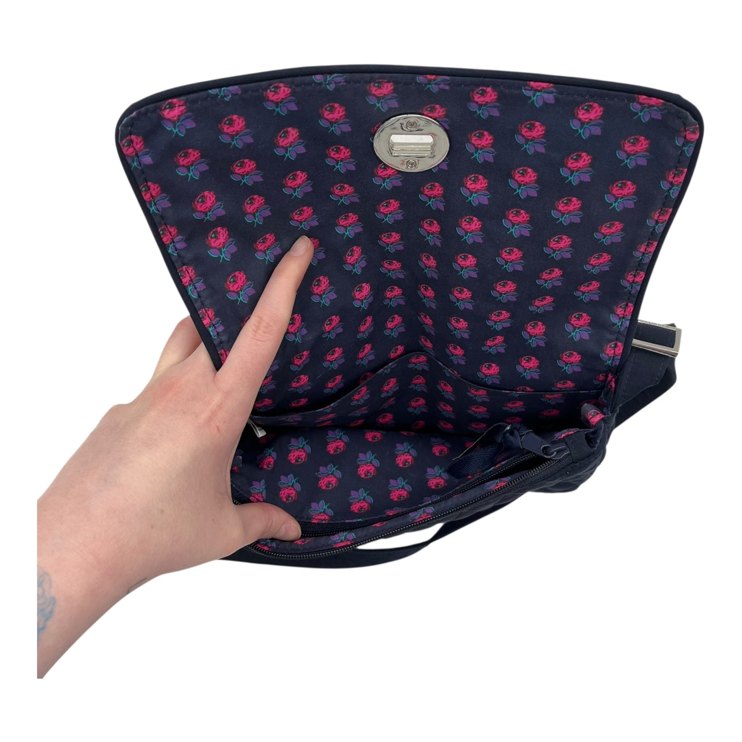 Crossbody By Vera Bradley In Blue, Size:Small