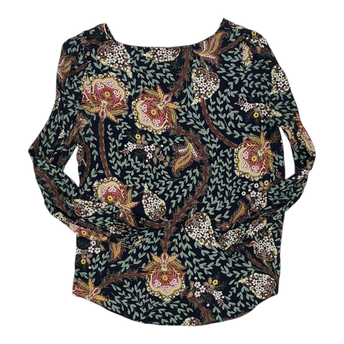 Blouse Ls By Loft In Blue, Size:M