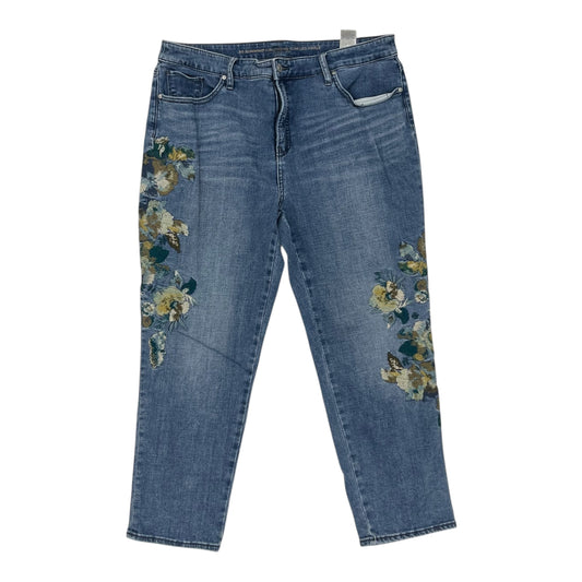 Jeans Skinny By Chicos In Blue Denim, Size:14